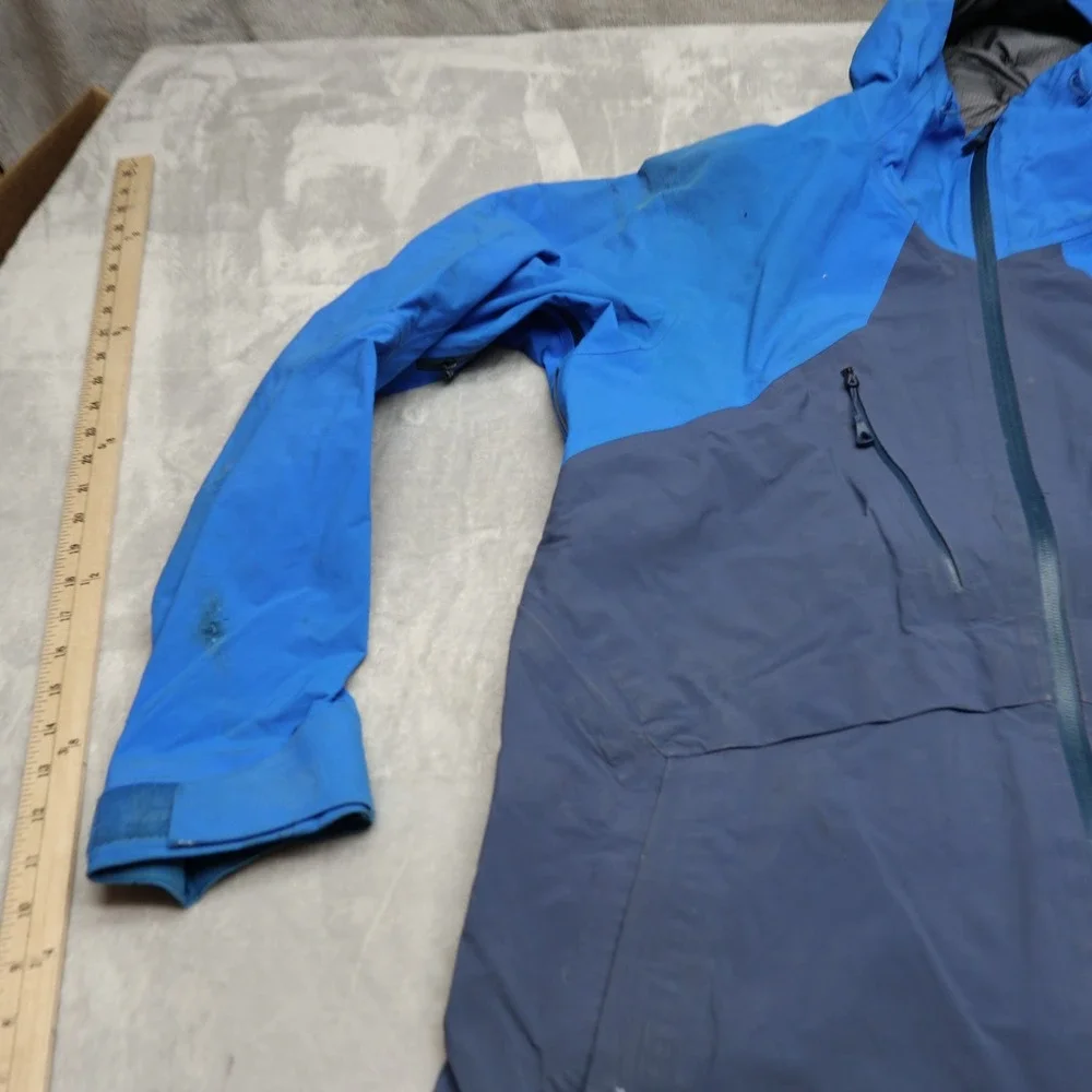 North Face Jacket Men Small Blue Free Thinker Steep Series GoreTex Outdoor READ